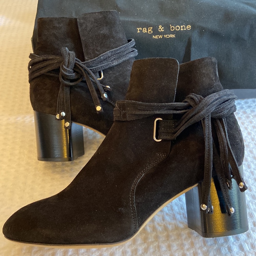 rag & bone Black Ankle Boots